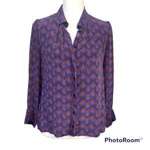 Maje Silk Blouse button down Sz 3